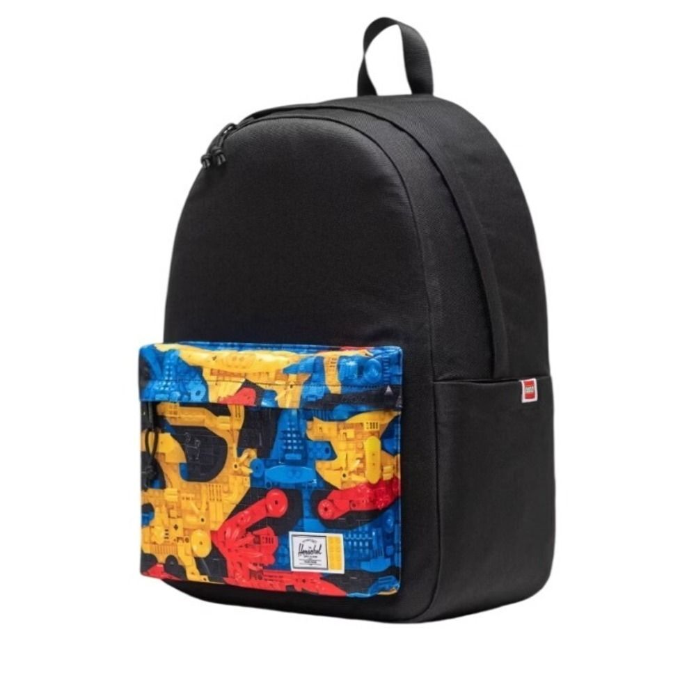 NWT Herschel Supply Co LEGO Classic XL Backpack Black Scavenger Hunt Bricks - Picture 3 of 14